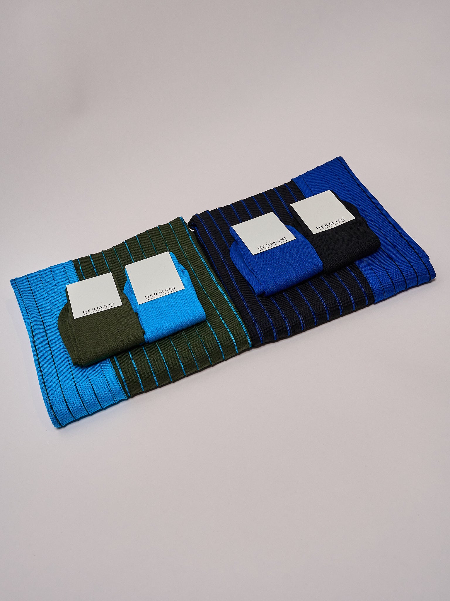 The Hermani Colour Ensembles – Italian scarves and socks crafted in Egypt cotton