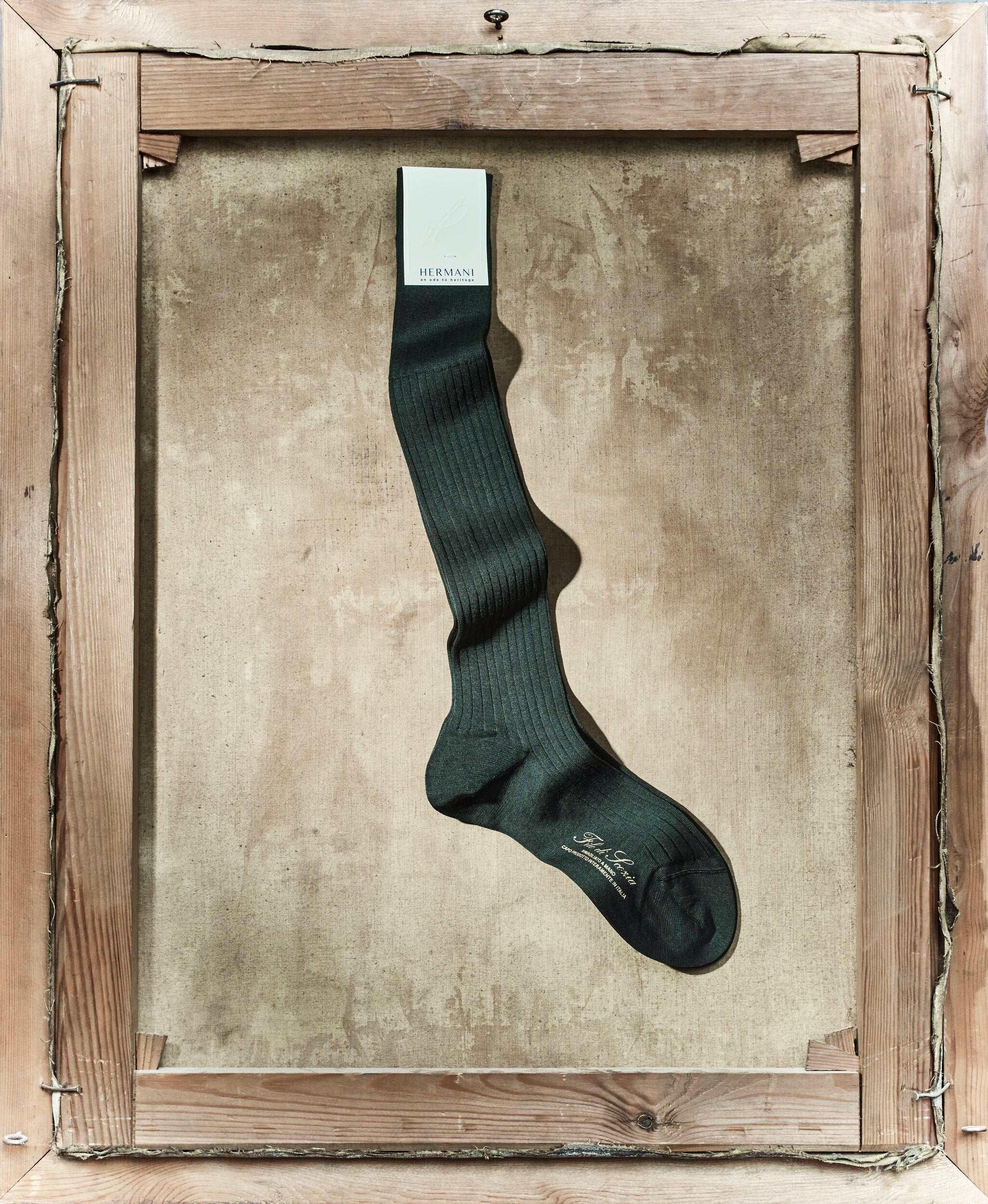 Luxury Egyptian Cotton Knee-High Socks Green 2