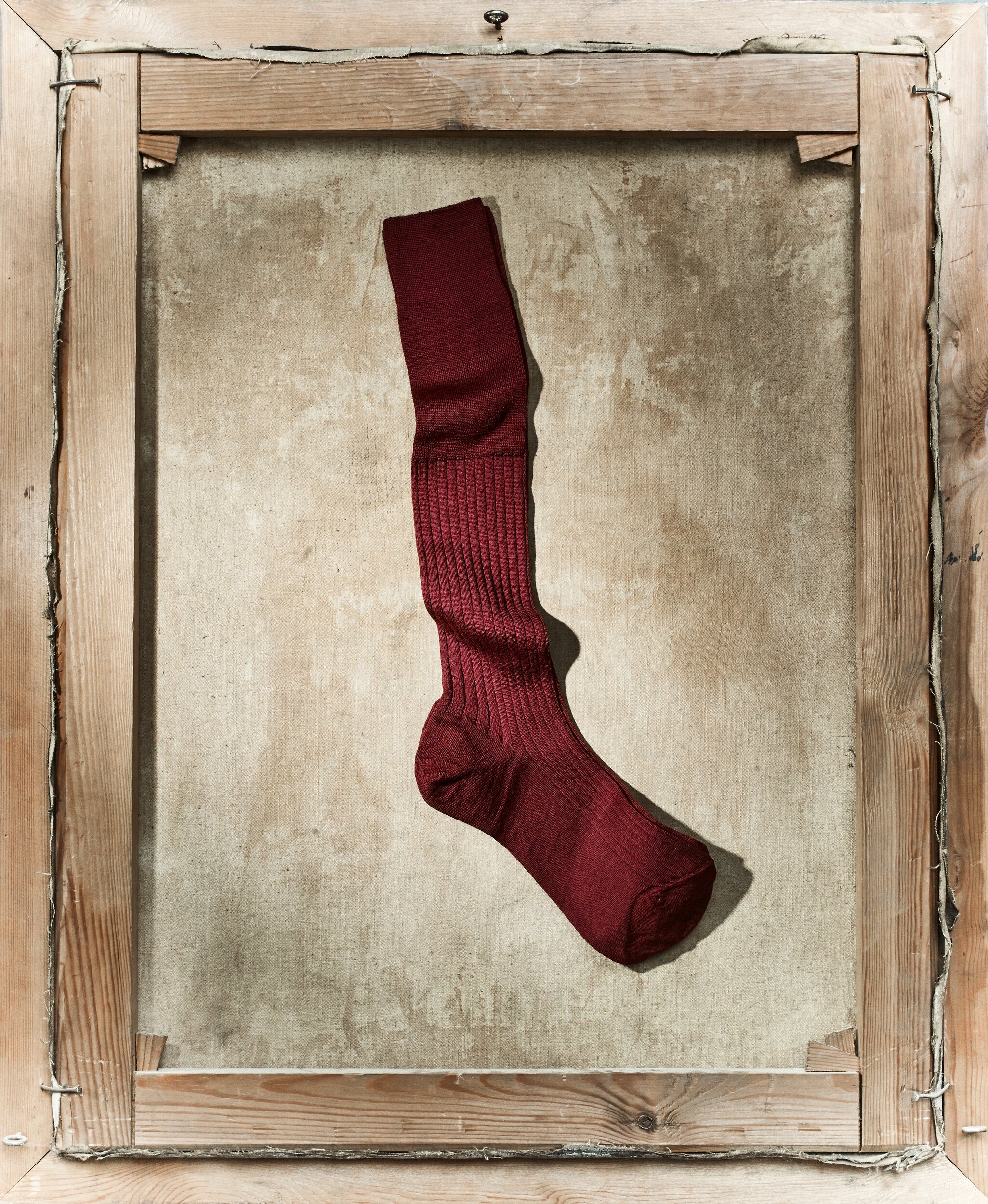 Luxury Pure Merino Wool Knee-High Socks – Bordeaux