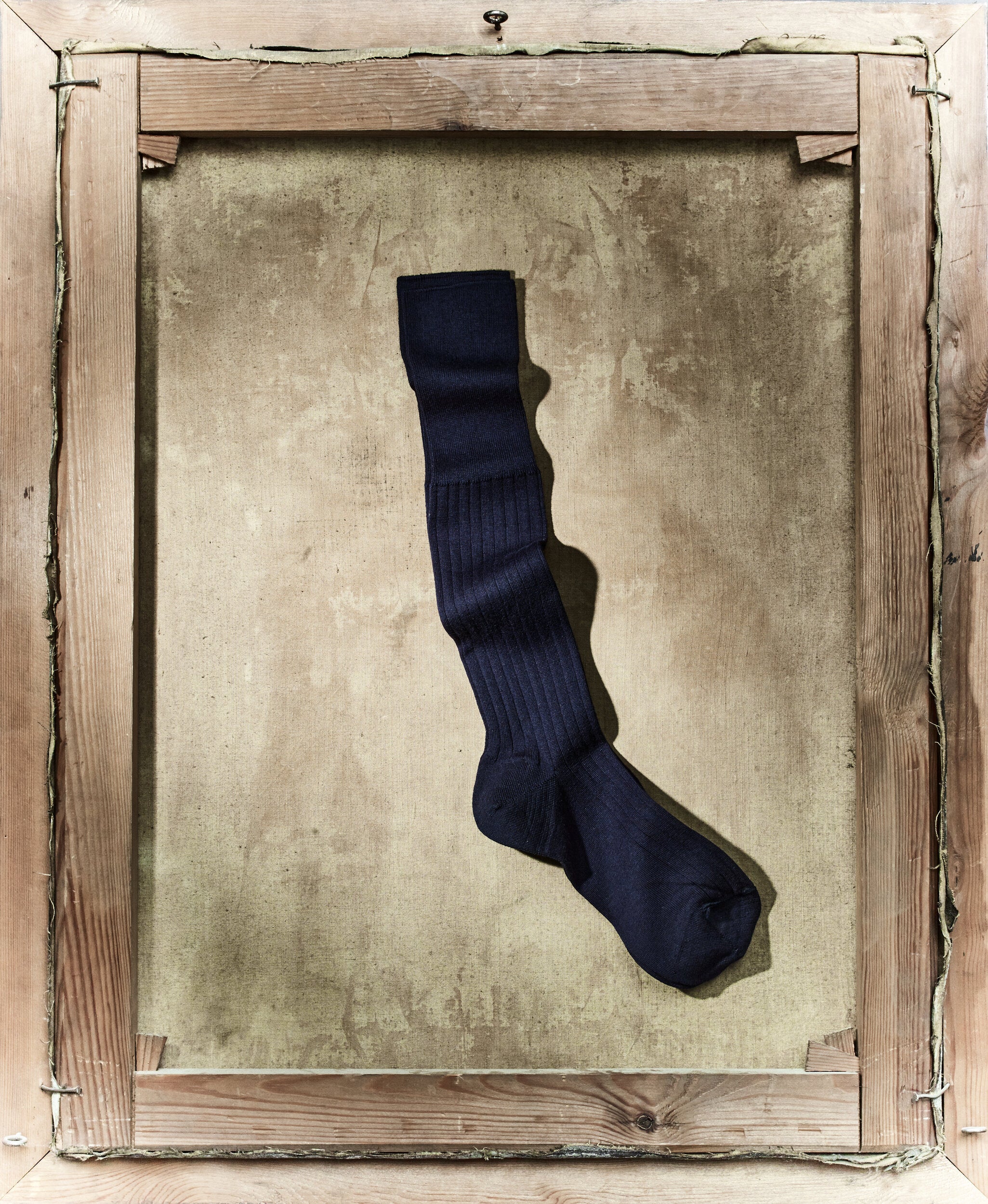 Luxury Pure Merino Wool Knee-High Socks – Navy