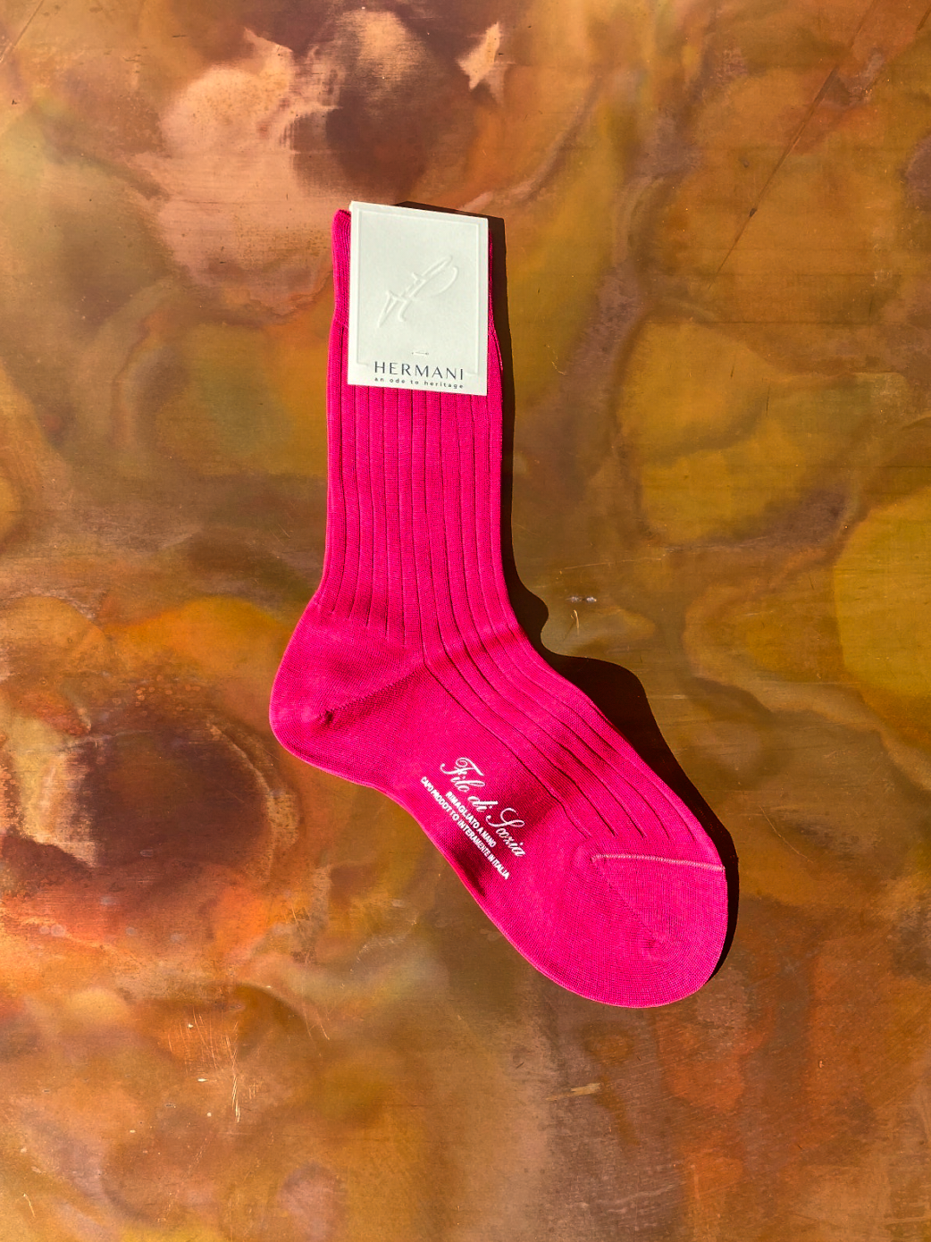 Luxury Women's Filo di Scozia Cotton Socks Pink