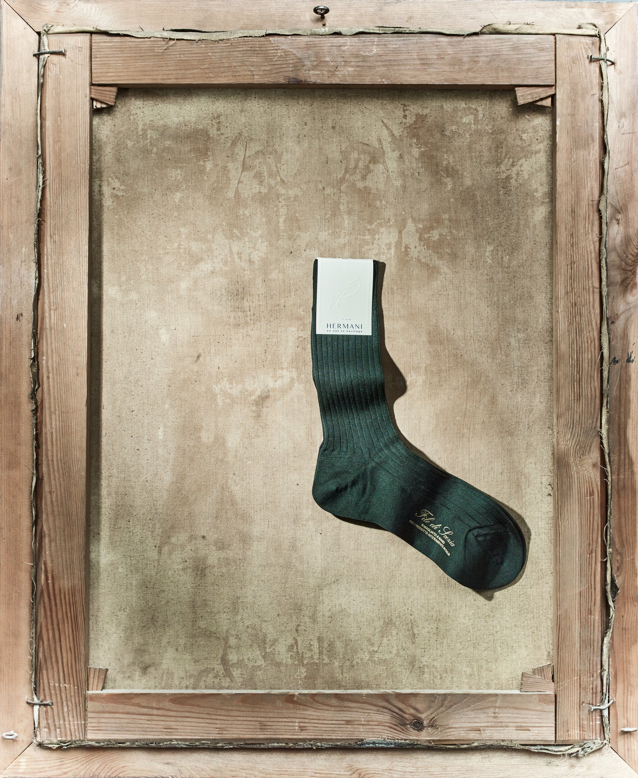 Men Pure Egyptian Cotton Socks Short Dark Green