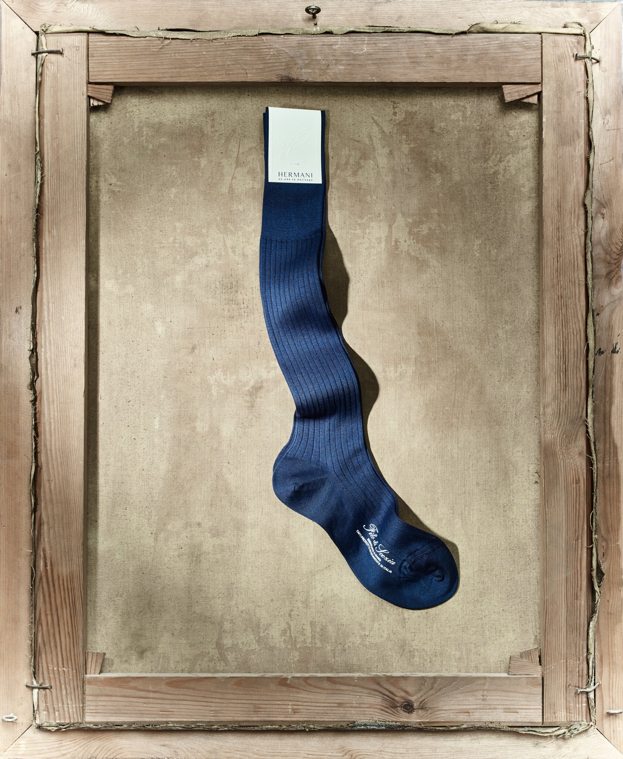 Premium Egyptian Cotton Socks Long Blue