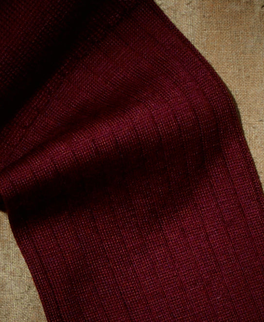Socks from Pure Merino Wool Bordeaux