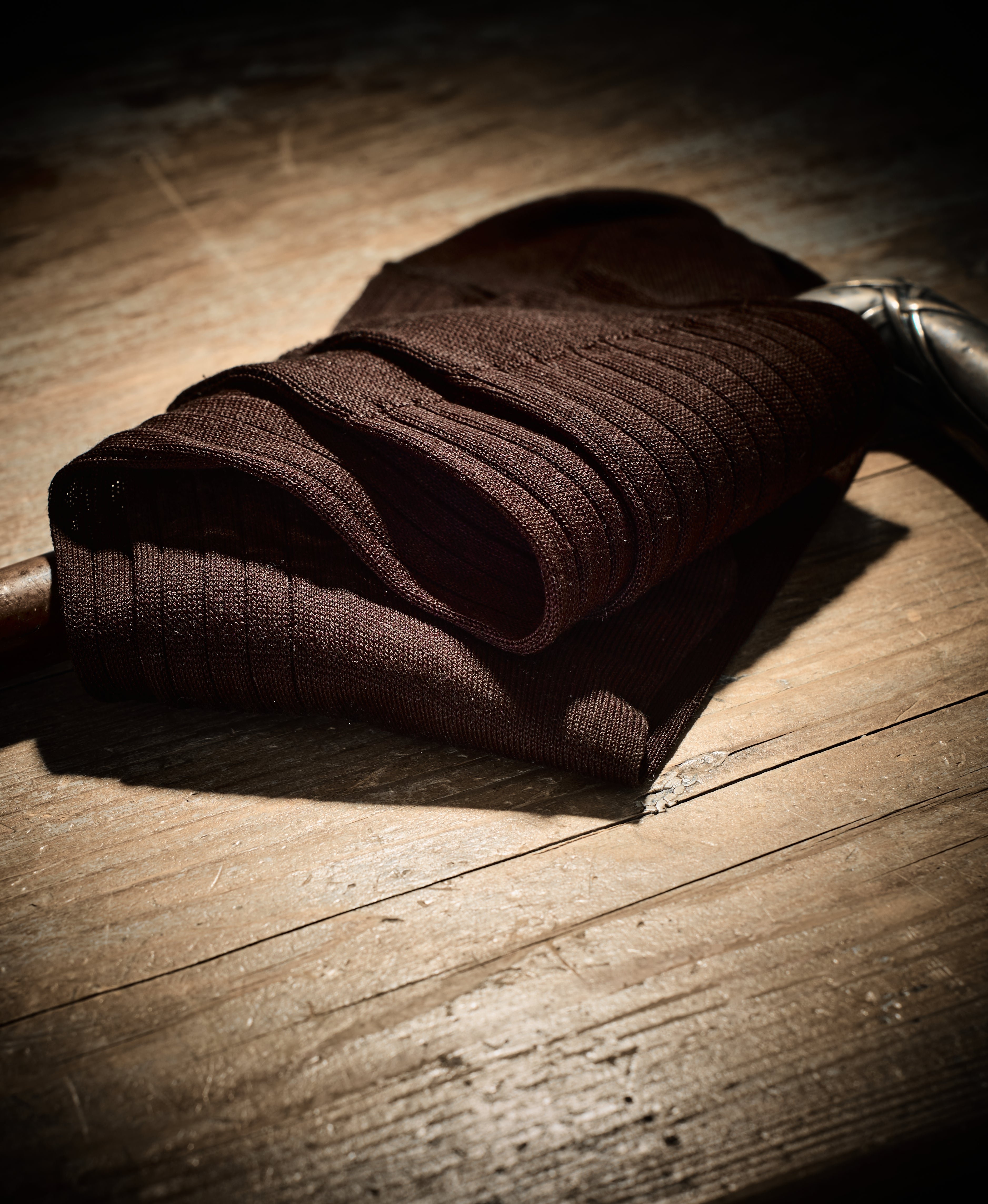 Socks from Pure Merino Wool Brown