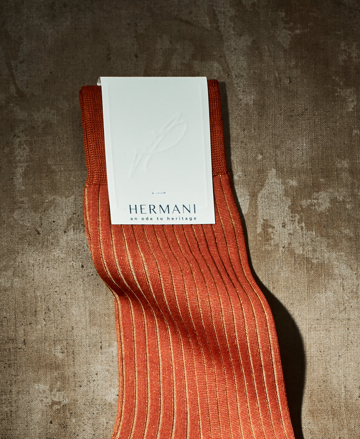 Vanisé Luxury Cotton Socks Men Orange 1