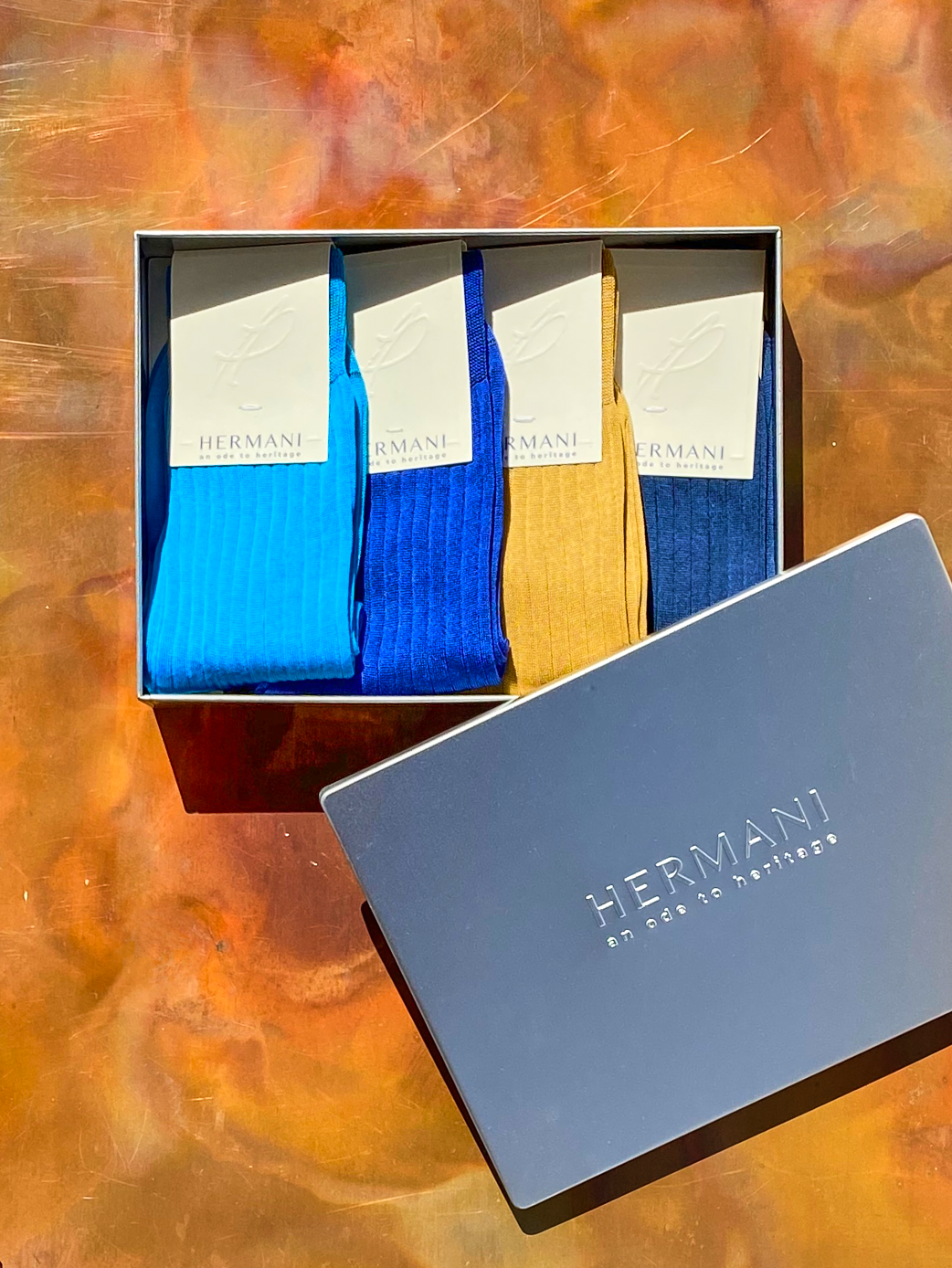 Women Egyptian Cotton Socks Giftbox Mediterranean