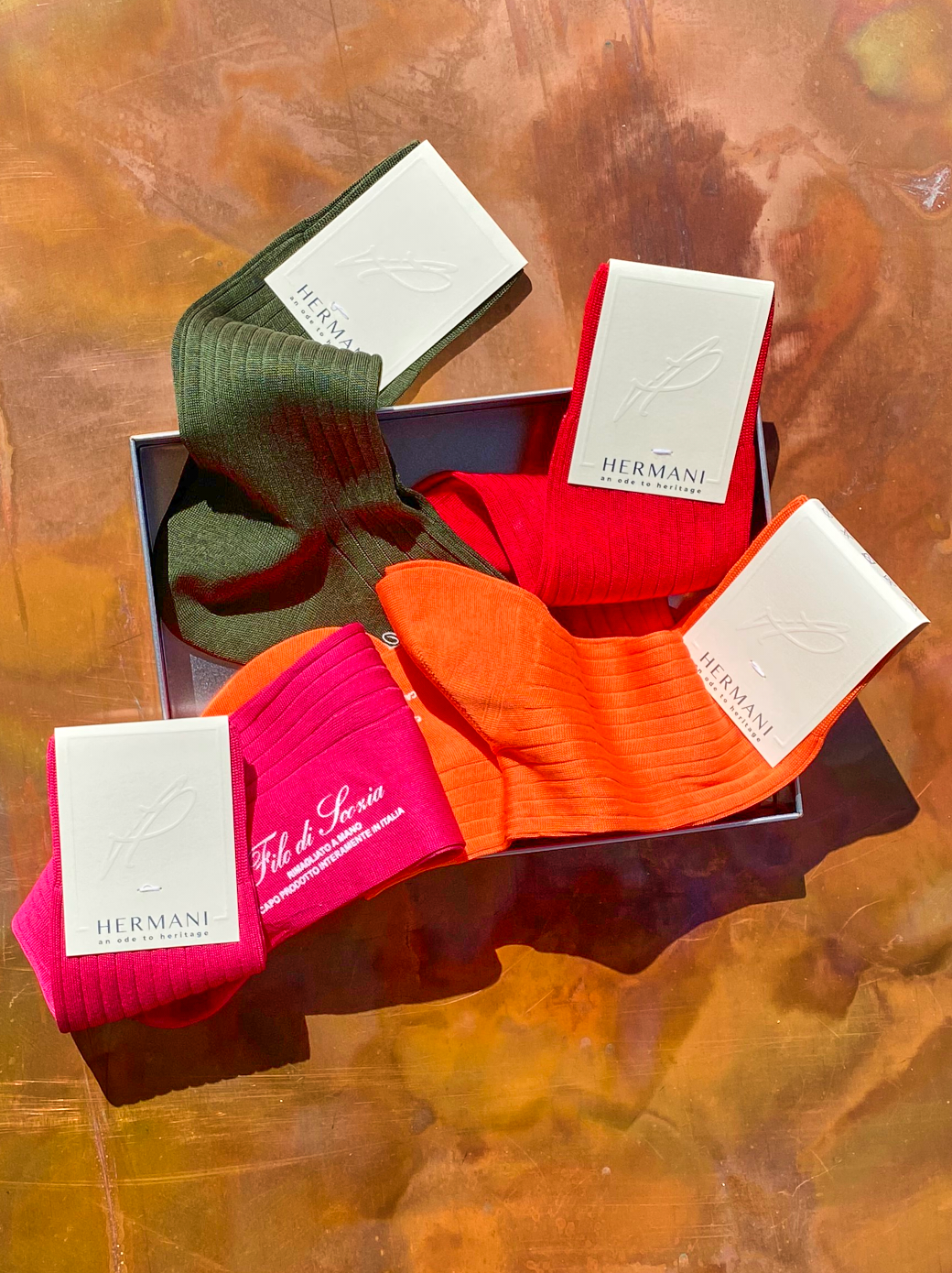 Women Luxury Cotton Sock Giftbox Hibiscus