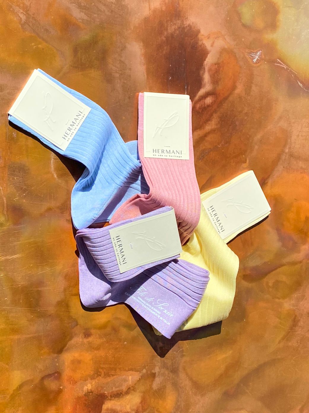 Women Luxury Fil Decosse Cotton Sock Giftbox Pastel