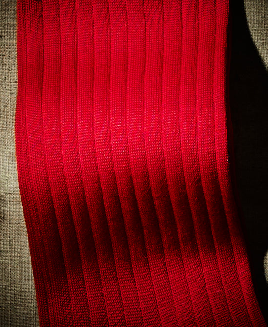 Mittellange Baumwolle aus Filo di Scozia – Rosso